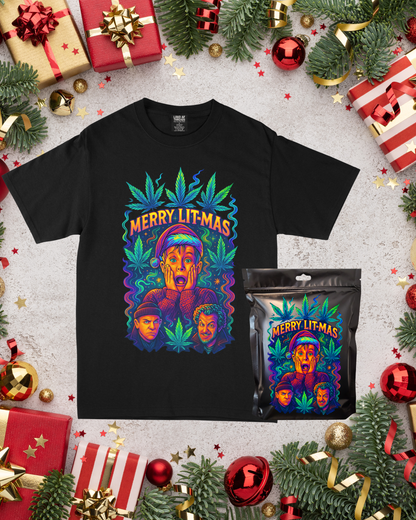 New Arrival - Home Alone and Highly Baked Unisex Tee (Collectible Bag Included)